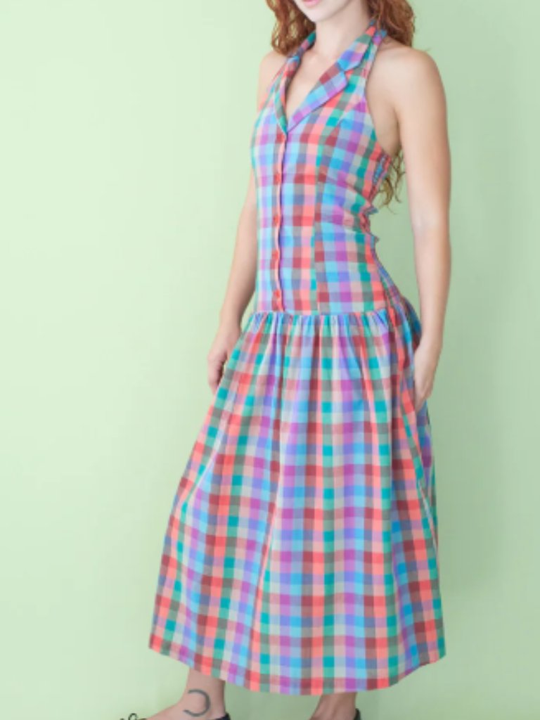 Vaughn Dress Lisa Says Gah - Colorburst Plaid